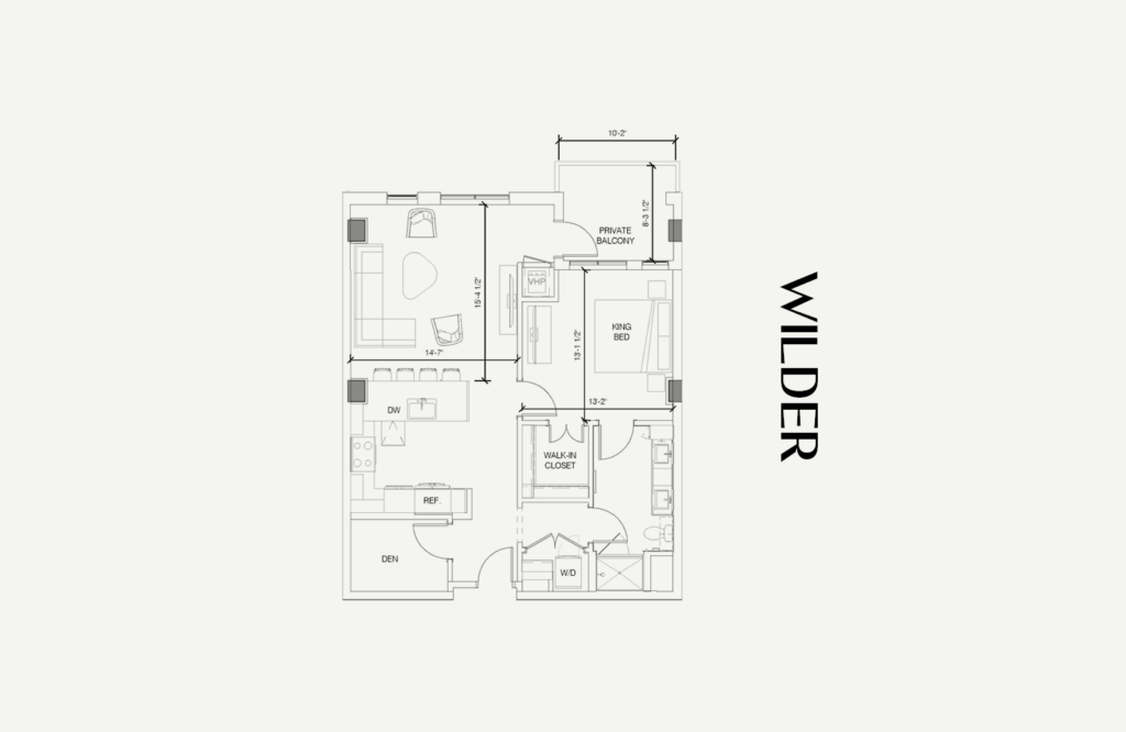 Waterbury House | Minneapolis, MN | 1 Bedroom + Den